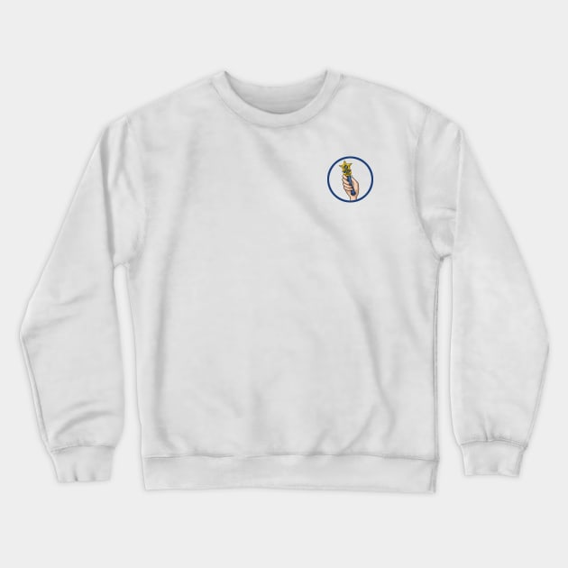 Sailor Mercury Transformation Badge Crewneck Sweatshirt by Kay Bella Creative